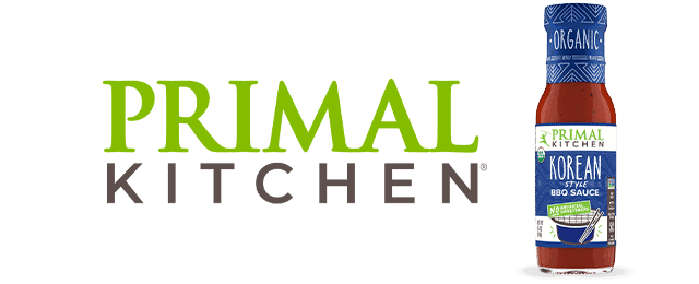 primal kitchen logo next to bottle of BBQ sauce