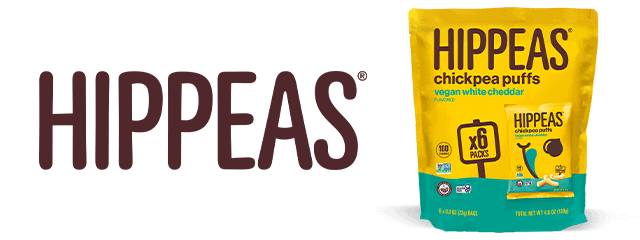Hippeas product next to logo