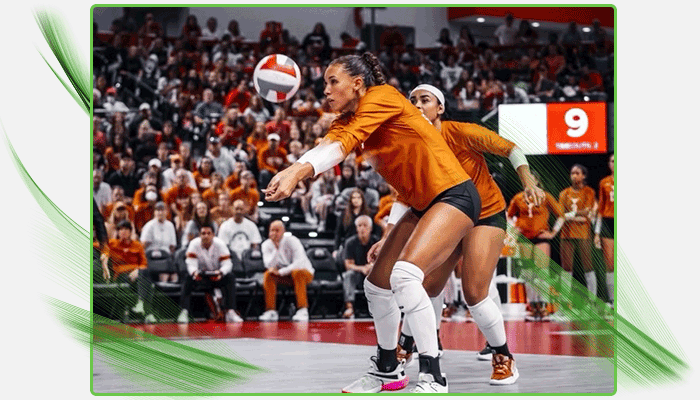 Madisen playing volleyball