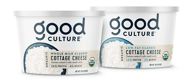 Good Culture cottage cheese tubs