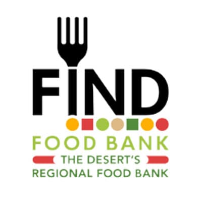 Find Food Bank logo. The desert's regional food bank.