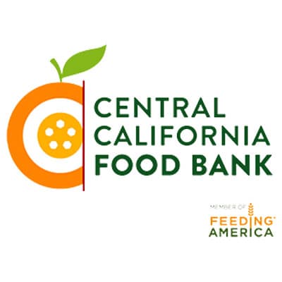 Central California Food Bank logo. Partners with Feeding America.
