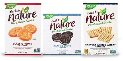 back to nature logo next to product