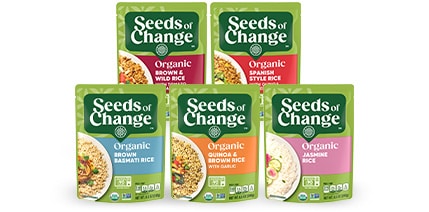 seeds of change logo next to product
