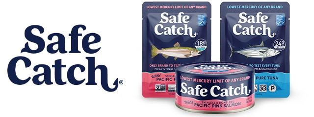 Safe Catch logo next to products
