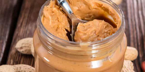 homemade peanut butter in a jar