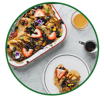 French toast bake on a plate