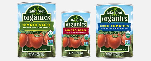 take root organics tomato products
