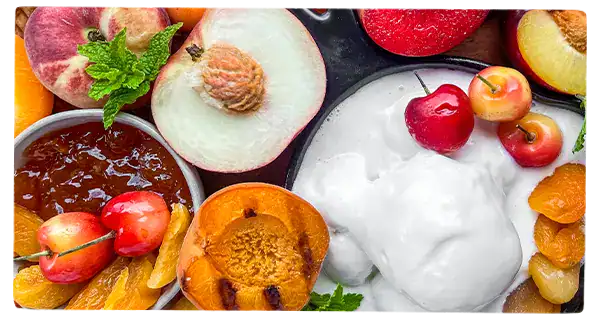 Grilled Peaches Board