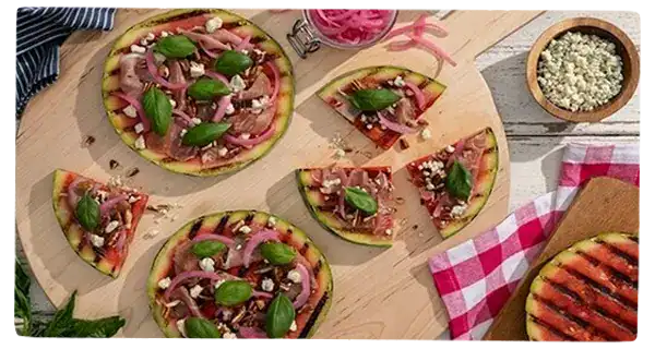 Grilled Watermelon Pizza