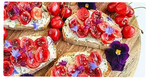 Toast with Cherry Relish
