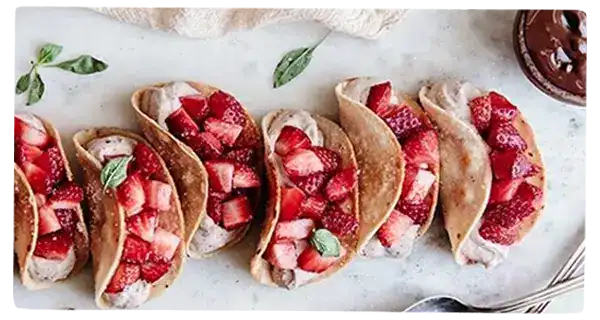 Strawberry Dessert Taco
