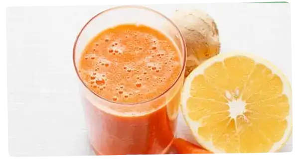 Orange carrot smoothie