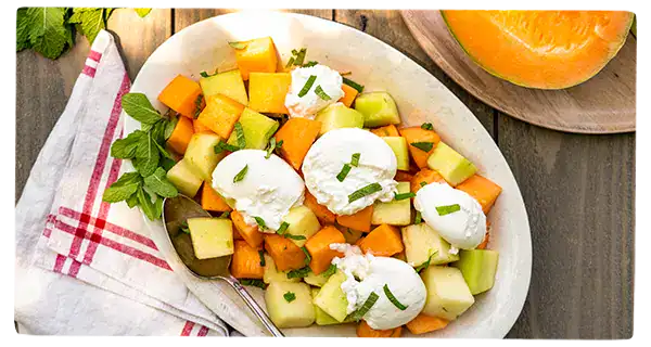 Melon Burrata Salad