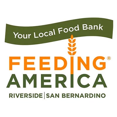 Your Local Food Bank. Feeding America Riverside|San Bernardino logo