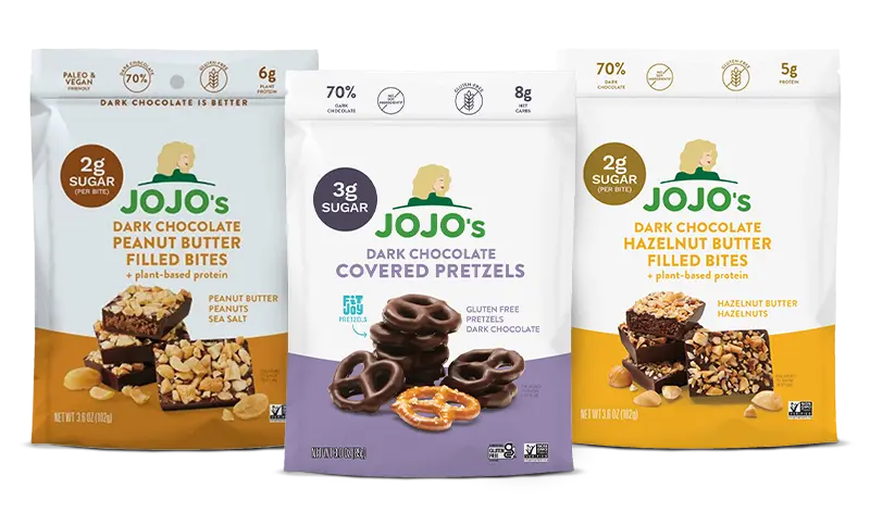 JoJo's chocolate varieties