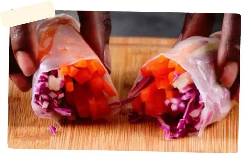 simple veggie roll