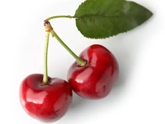 Cherries on a stem