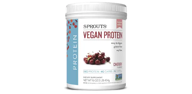 Sprouts vegan protein tub