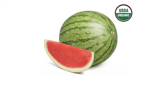 Mini Watermelons with USDA organic icon