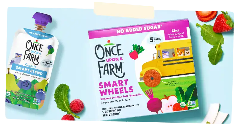 Once Upon a Farm Smart Wheels and Pouches