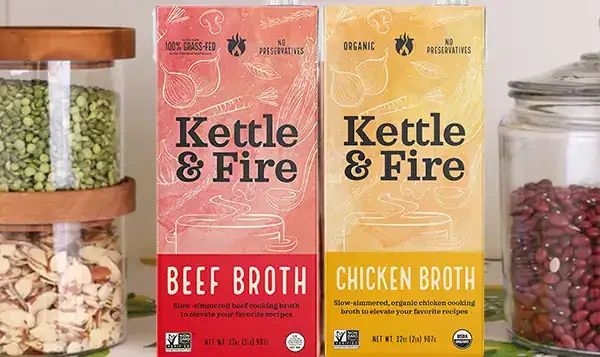Kettle and Fire cooking broth