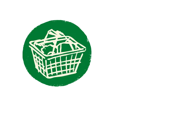 Bag of groceries on a table