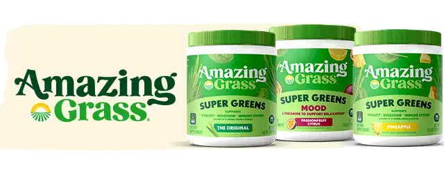 Amazing Grass logo next to product
