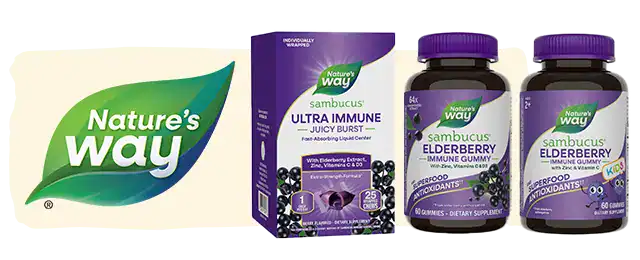 Nature's Way logo next to products