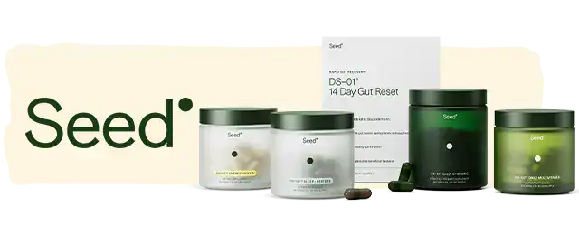 Seed logo next to product