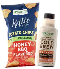 Sprouts Brand Chips, Cheese and Gelato