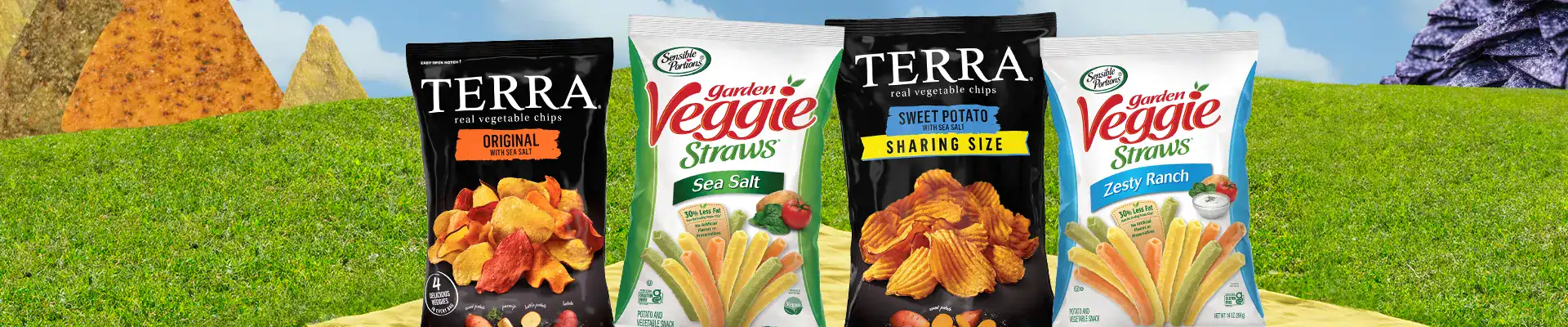 Terra and Garden Veggie Straws products