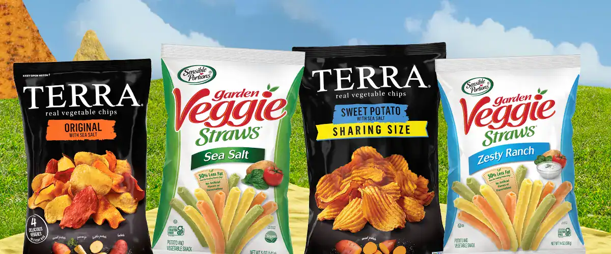 Terra and Garden Veggie Straws products