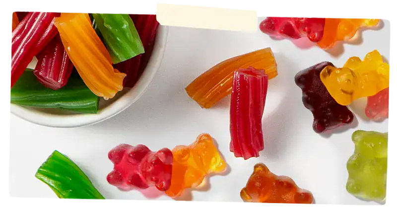 bulk candy in a bowl