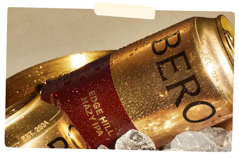 Bero beer in ice