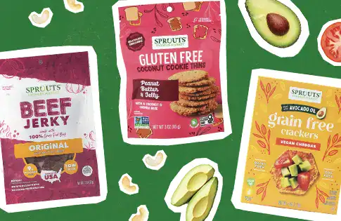 Gluten-free, grass fed, and vegan snacks