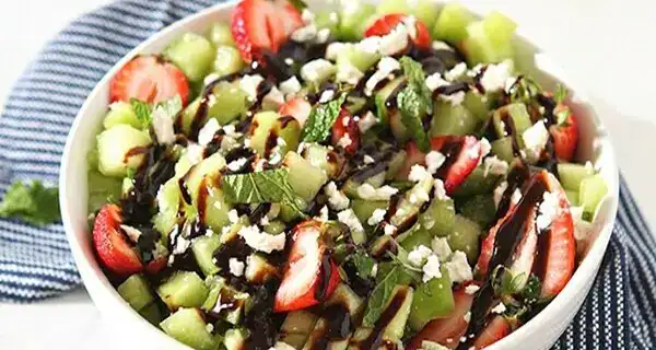 Peak Season Strawberry Melon Salad