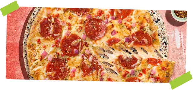meatless spicy salami Pizza