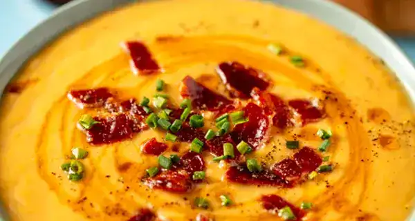 Butternut Squash Soup with Maple Bacon