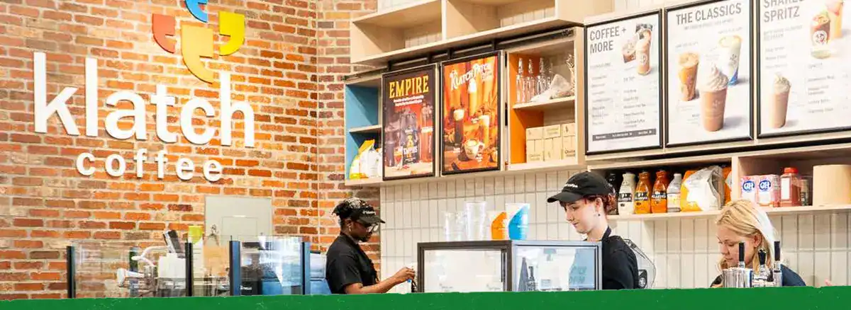 Klatch Coffee instore kiosk