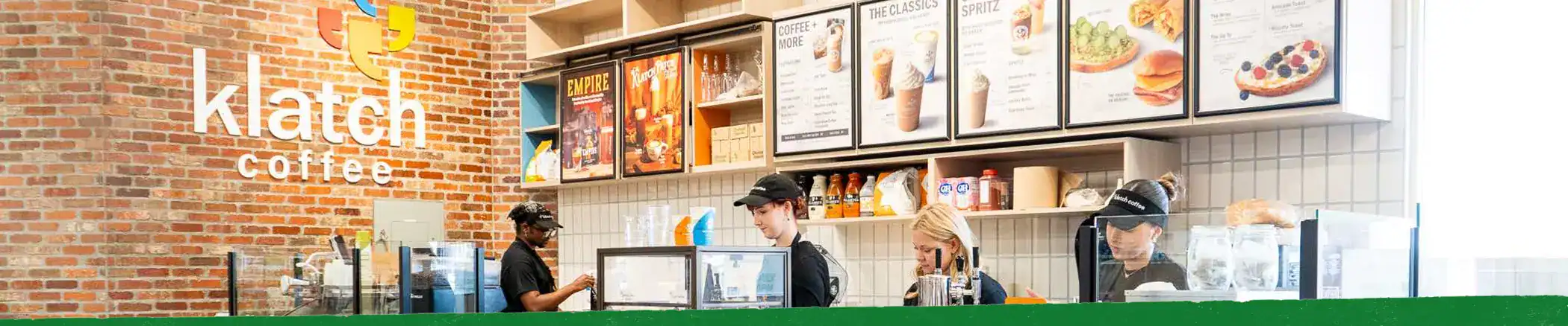 Klatch Coffee instore kiosk