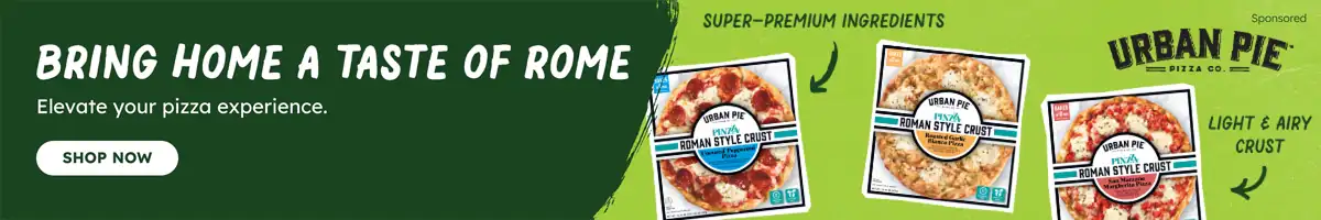 WideBanner_SPROUTS_Urban-Pie_Campaign_1200x200_20251028_D Bring home a taste of Rome. Elevate your piza experience. Shop Now. Urban Pie. Super premium ingredients, Light & Airy Crust. Sponsored Ad.
