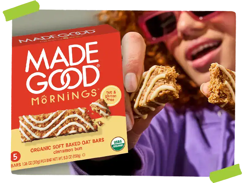 MadeGood Cinnamon Bun Bars