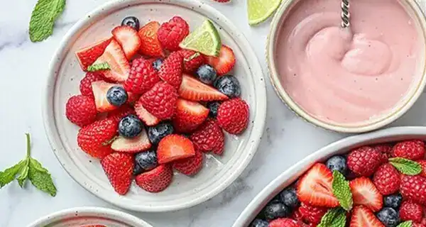 Fruit Salad with Plant-Based Yogurt