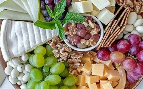 Fresh, Sweet & Savory Cheese Board