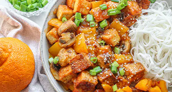 Better-For-You Sweet Chili Orange Tofu