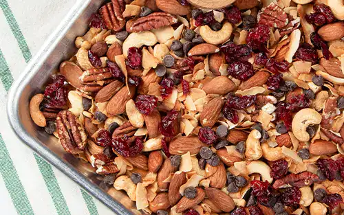 Keto Coconut Sheet Pan Trail Mix