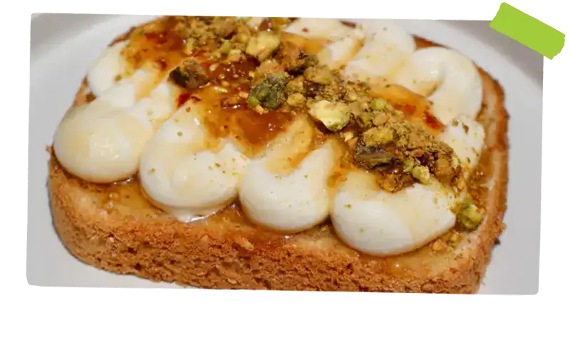Pistachio Chili Fig Toast