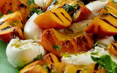 Grilled Peach and Burrata Salad