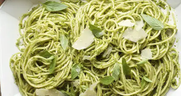 Roasted Spaghetti Squash and Kale Pesto